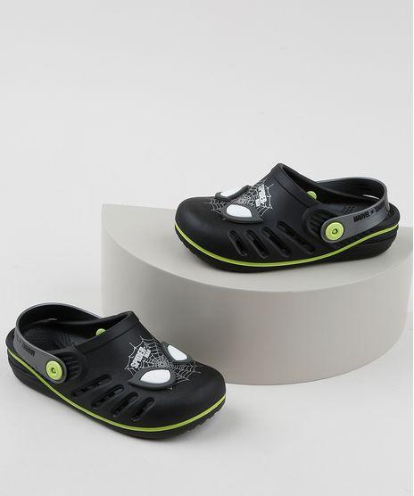 Babuche-Infantil-Homem-Aranha-Preto-9959933-Preto_1