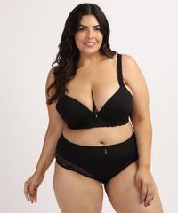 Calcinha-Feminina-Dilady-Plus-Size-Cintura-Alta-Microfibra-com-Renda-e-Pingente-Preta-9961548-Preto_3