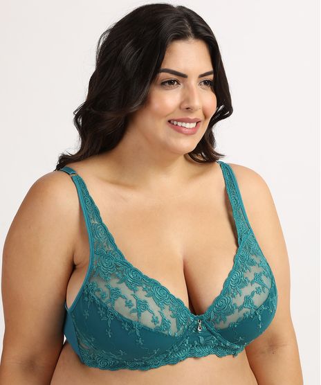 Sutia-Dilady-Plus-Size-Meia-Taca-em-Renda-com-Aro-Verde-Escuro-9961552-Verde_Escuro_1
