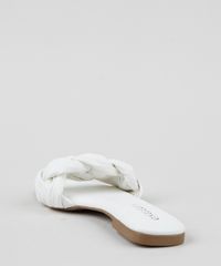 Rasteirinha-Feminina-Oneself-Trancada-Bico-Quadrado-Branca-9962437-Branco_4