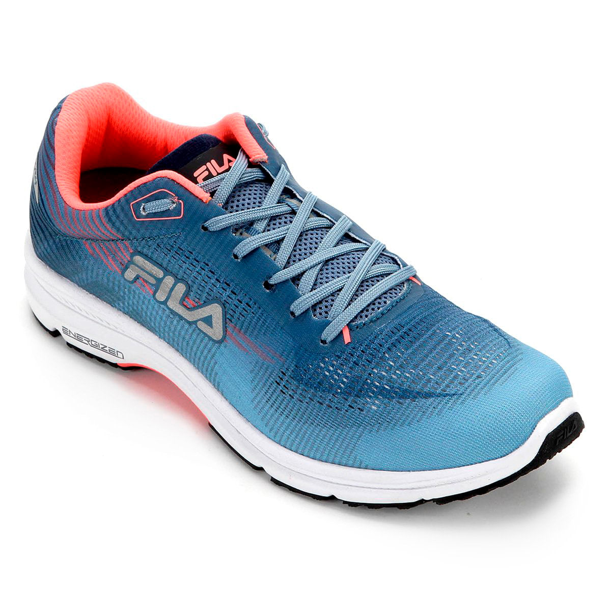 tenis fila feminino azul e rosa