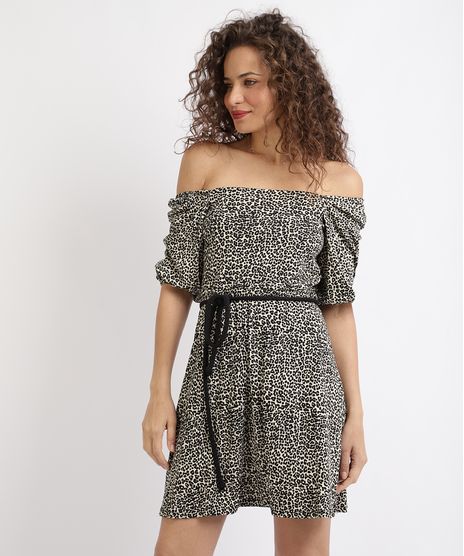 Vestido-Feminino-Curto-Estampado-Animal-Print-Onca-Manga-Bufante-Decote-Reto-Bege-9943095-Bege_1