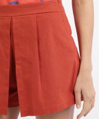 Short-Saia-com-Linho-Feminino-com-Bolsos-Cintura-Alta-Laranja-Escuro-9943557-Laranja_Escuro_4