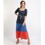 Vestido-Feminino-Midi-Manga-Curta-Bufante-Decote-Reto-com-Cordao-para-Amarrar-Azul-Marinho-9952623-Azul_Marinho_1