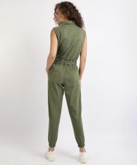 Macacao-de-Sarja-Feminino-Jogger-Sem-Manga-com-Faixa-para-Amarrar-Verde-Militar-9960705-Verde_Militar_2