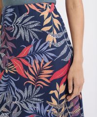 Saia-Feminina-Midi-Estampada-de-Folhagem-Azul-Marinho-9946260-Azul_Marinho_4