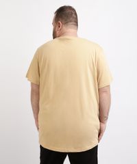 Camiseta-Masculina-Plus-Size-Basica-Manga-Curta-Gola-Careca-Amarela-9951397-Amarelo_2