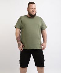 Bermuda-de-Sarja-Masculina-Plus-Size-Cargo-Preta-9951784-Preto_3