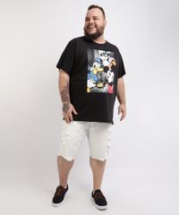 Camiseta-Masculina-Plus-Size-Turma-do-Mickey-Manga-Curta-Gola-Careca-Preta-9957534-Preto_3