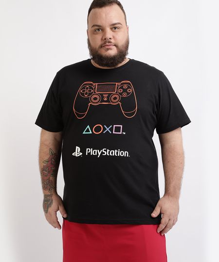 Camiseta-Masculina-Plus-Size-Playstation-Manga-Curta-Gola-Careca-Preta-9957535-Preto_1 Camiseta-Masculina-Plus-Size-Playstation-Manga-Curta-Gola-Careca-Preta-9957535-Preto_1