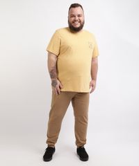 Camiseta-Masculina-Plus-Size--Chasing-Summer--Manga-Curta-Gola-Careca-Amarela-9960500-Amarelo_3