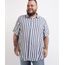 Camisa-Masculina-Plus-Size-Tradicional-Estampada-Listrada-Manga-Curta-Branca-9960638-Branco_1