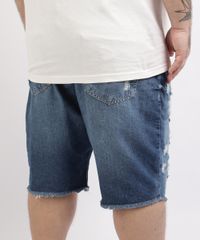 Bermuda-Jeans-Masculina-Plus-Size-Reta-Destroyed-Azul-Medio-9960751-Azul_Medio_2