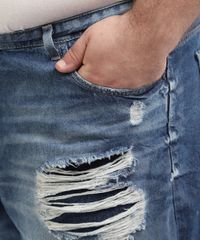 Bermuda-Jeans-Masculina-Plus-Size-Reta-Destroyed-Azul-Medio-9960751-Azul_Medio_4
