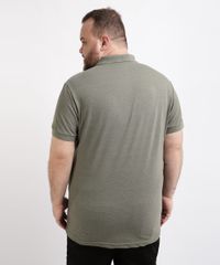 Polo-de-Piquet-Masculina-Basica-com-Bordado-Manga-Curta-Verde-9960839-Verde_2