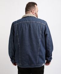 Jaqueta-Jeans-Masculina-Plus-Size-Trucker-com-Pelo--Azul-Escuro-9960854-Azul_Escuro_2