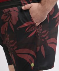 Short-Masculino-Plus-Size-Estampado-Floral-com-Elastico-Azul-Marinho-9960867-Azul_Marinho_4