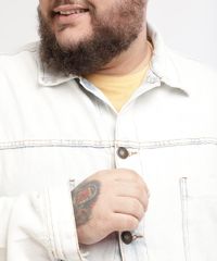 Jaqueta-Jeans-Masculina-Plus-Size-com-Bolsos-e-Botoes--Azul-Claro-9961438-Azul_Claro_4 Jaqueta-Jeans-Masculina-Plus-Size-com-Bolsos-e-Botoes--Azul-Claro-9961438-Azul_Claro_4