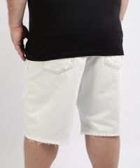 Bermuda-Jeans-Masculina-Plus-Size-Reta-Destroyed-Branca-9961879-Branco_2