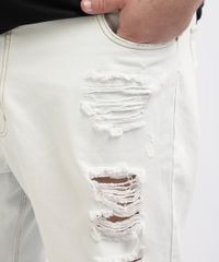Bermuda-Jeans-Masculina-Plus-Size-Reta-Destroyed-Branca-9961879-Branco_4