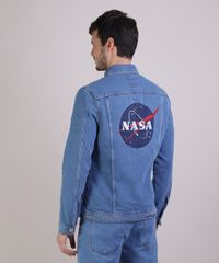 Jaqueta-Jeans-Masculina-NASA-Trucker-com-Bolsos-Manga-Longa-Azul-9943730-Azul_2