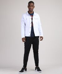 Jaqueta-Jeans-Masculina-Trucker-com-Recortes-e-Bolsos-Branca-9945773-Branco_3