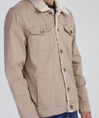 Jaqueta-de-Sarja-Masculina-Trucker-com-Pelo-Kaki-9955033-Kaki_4