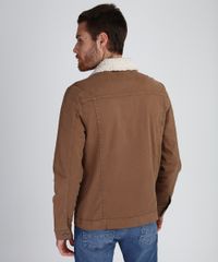 Jaqueta-de-Sarja-Masculina-Trucker-com-Pelo-Caramelo-9955034-Caramelo_2