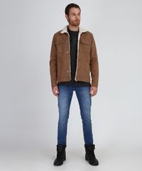 Jaqueta-de-Sarja-Masculina-Trucker-com-Pelo-Caramelo-9955034-Caramelo_3