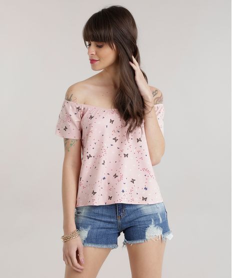 Blusa-Ombro-a-Ombro-Estampada-de-Borboletas-Rose-8728626-Rose_1