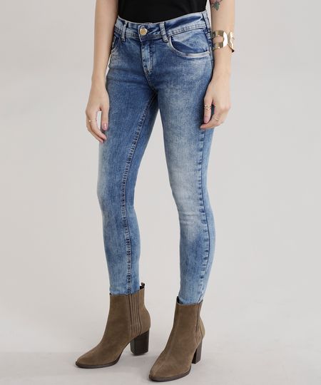 Calca-Jeans-Cigarrete-Marmorizada-Azul-Medio-8761640-Azul_Medio_1 Calca-Jeans-Cigarrete-Marmorizada-Azul-Medio-8761640-Azul_Medio_1