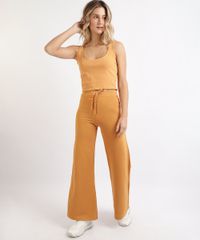Calca-de-Moletom-Feminina-Pantalona-Cintura-Alta-Laranja-9953387-Laranja_3