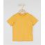 Camiseta-Infantil-Basica-com-Bolso-Manga-Curta-Mostarda-9961433-Mostarda_1