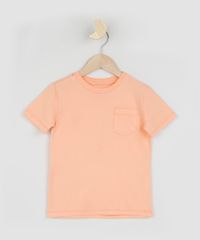 Camiseta-Infantil-Basica-com-Bolso-Manga-Curta-Coral-9961661-Coral_1