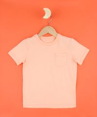 Camiseta-Infantil-Basica-com-Bolso-Manga-Curta-Coral-9961661-Coral_2