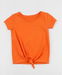 Blusa-Infantil-Basica-com-No-Manga-Curta-Laranja-9961482-Laranja_1