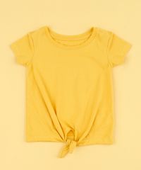 Blusa-Infantil-Basica-com-No-Manga-Curta-Mostarda-9961483-Mostarda_2