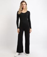 Blusa-Feminina-Basica-Manga-Longa-Decote-Redondo-Preta-8578638-Preto_3