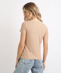 Blusa-Feminina-Basica-Flame-Manga-Curta-Decote-V-Bege-8525926-Bege_1_2