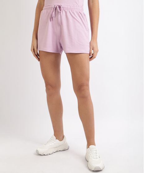 Short-Feminino-Basico-Cintura-Alta-com-Bolsos-e-Cadarco-Lilas-9953388-Lilas_1