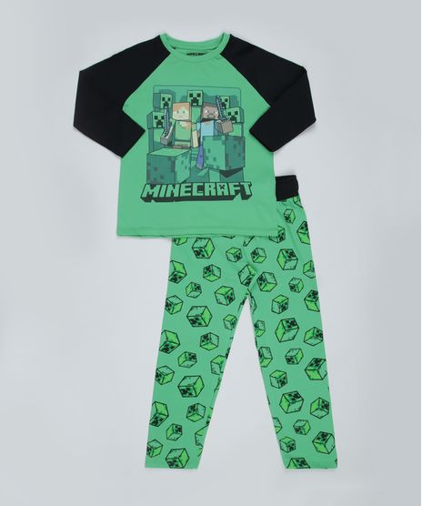 Pijama-Infantil-Minecraft-Manga-Longa-Verde-9942706-Verde_1