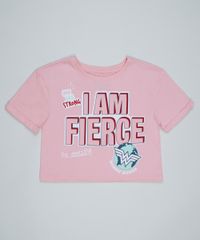 Blusa-Juvenil-Cropped-Mulher-Maravilha--I-am-Fierce--Manga-Curta-Rosa-9960295-Rosa_1