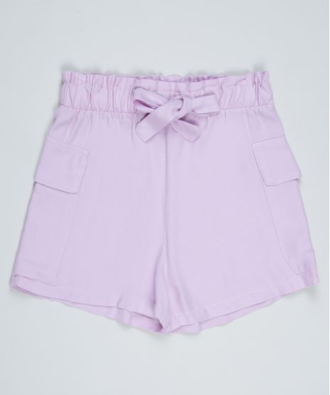 Short-Juvenil-Clochard-com-Faixa-para-Amarrar-Lilas-9963562-Lilas_1