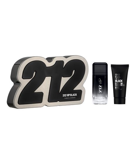 Kit-Carolina-Herrera-212-Vip-Men-Black-EDP-100ml---Shower-Gel-100ml-Masculino-1-unidade-Unico-9836084-Unico_1
