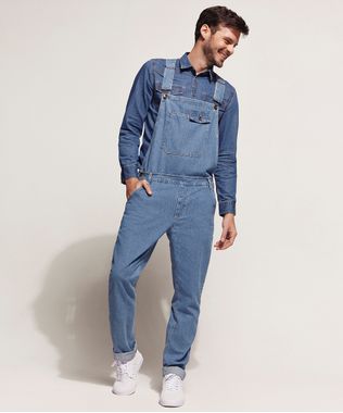 Macacao-Jeans-Masculino-Slim-com-Bolsos-Azul-Medio-9662728-Azul_Medio_1