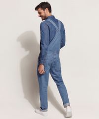 Macacao-Jeans-Masculino-Slim-com-Bolsos-Azul-Medio-9662728-Azul_Medio_2