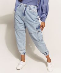 Calca-Jeans-Feminina-Baggy-Cintura-Super-Alta-Jogger-Cargo-Marmorizada-Azul-Claro-9961229-Azul_Claro_4