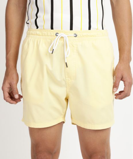 Short-de-Sarja-Masculino-com-Cordao-Amarelo-Claro-9960717-Amarelo_Claro_1