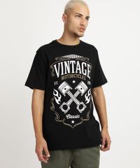 Camiseta-Masculina--Vintage-Motorcycles--Manga-Curta-Gola-Careca-Preta-9963298-Preto_1