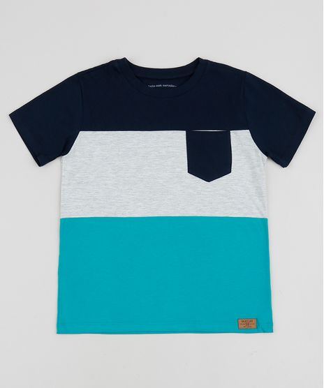 Camiseta-Infantil-Estampada-Listrada-com-Recortes-e-Bolso-Manga-Curta-Azul-Marinho-9945189-Azul_Marinho_1